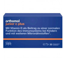 Orthomol Junior C Plus Ортомоль Джуниор С Плюс таблетки жевательные лесные ягоды курс на 30 дней