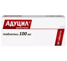Адуцил 100 мг (Цилостазол) 60 шт. таблетки
