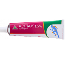 Аэртал 1,5 %  60 г крем для наружного применения