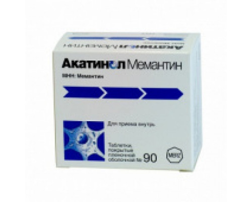 Акатинол Мемантин 10 мг 90 шт. таблетки
