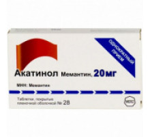 Акатинол Мемантин 20 мг 28 шт. таблетки
