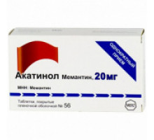 Акатинол Мемантин 20 мг 56 шт. таблетки