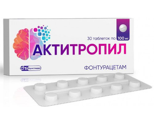 Актитропил 100 мг 30шт. таблетки 