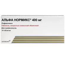 Альфа нормикс 400 мг (Рифаксимин) 14 шт. таблетки, покрытые пленочной оболочкой
