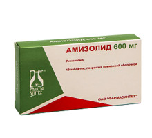 Амизолид 600 мг 10 шт таблетки