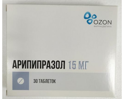 Арипипразол 15 мг 30 шт. таблетки