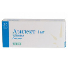 Азилект 1 мг 30 шт. таблетки