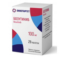 Бозутиниб 100 мг 28 шт. таблетки