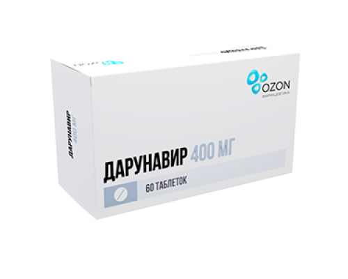 Дарунавир 400 мг 60 шт. таблетки 