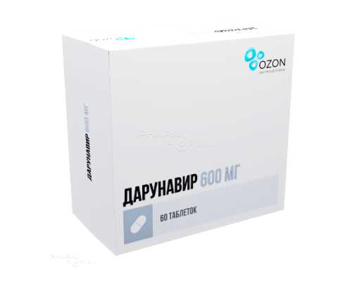 Дарунавир 600 мг 60 шт. таблетки 