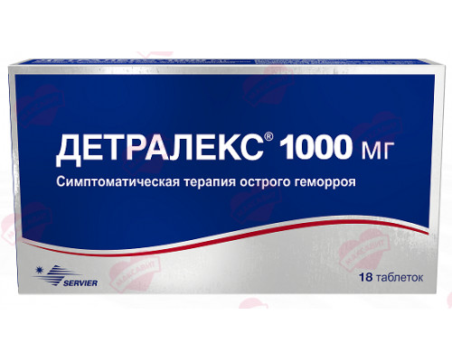 Детралекс таблетки 1000мг 18 шт