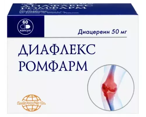 Диафлекс ромфарм 50 мг (Диацереин) 60 шт. капсулы