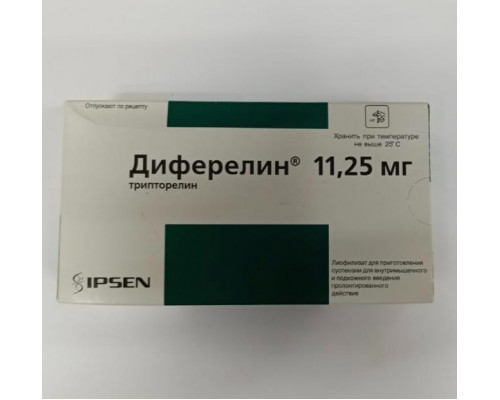 Диферелин 11,25 мг 1 шт. (Трипторелин) лиофилизат для инъекций