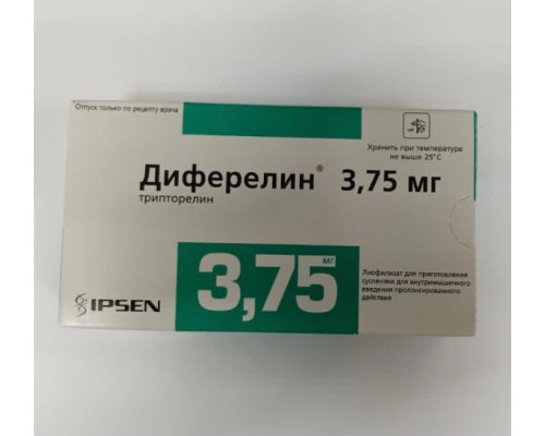Диферелин  3,75 мг 1 шт. (Трипторелин) лиофилизат для инъекций