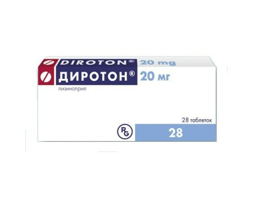 Диротон 20 мг 28 шт