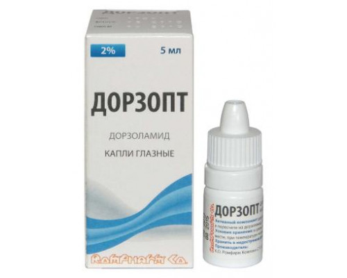 Дорзопт 2 % 5 мл капли глазные
