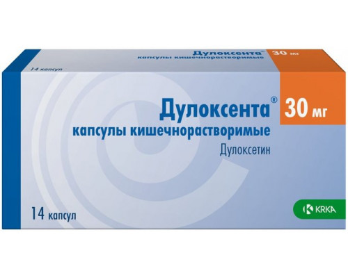 Дулоксента 30 мг 14 шт. капсулы кишечнорастворимые