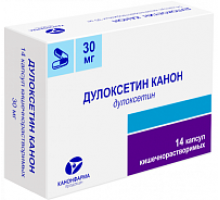 Дулоксетин Канон 30 мг 14 шт. капсулы кишечнорастворимые