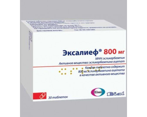 Эксалиеф 800мг 30шт таблетки