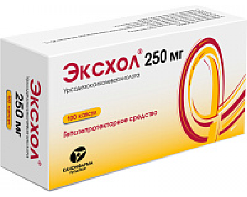 Эксхол 250 мг 100 шт. капсулы
