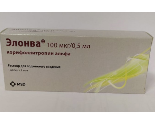 Элонва 100 мкг 0,5 мл 1 шт. раствор шприц