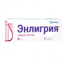 Энлигрия 6 мг/мл 3 мл 1 шт. (Лираглутид) шприц-ручка раствор для подкожного введения