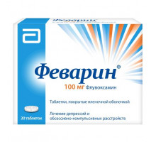 Феварин 100 мг 30 шт. (Флувоксамин) таблетки