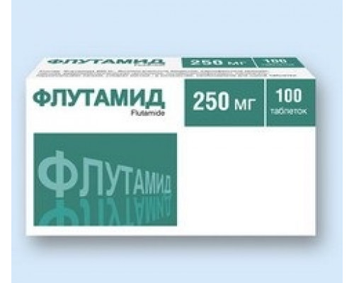 Флутамид 250 мг 100 шт. таблетки