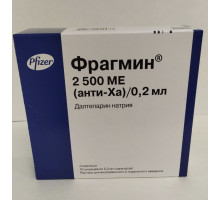 Фрагмин 2500 анти-ха ме/ 0,2 мл 0,2 мл 10 шт. раствор для инъекций в аптеках Москвы