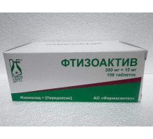 Фтизоактив 300 мг + 15 мг (Изониазид + Пиридоксин) 100 шт. таблетки