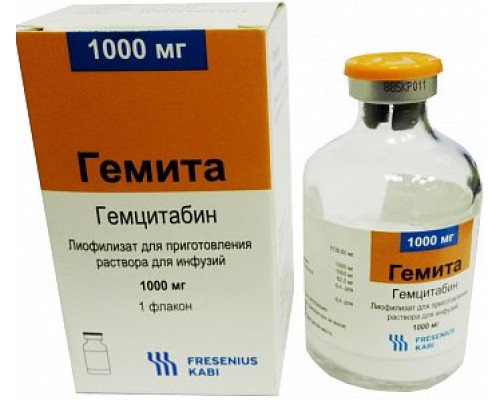 Гемита 1000 мг 1 шт. лиофилизат