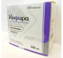 Инфира 500 мг 100 шт. (Вигабатрин) таблетки