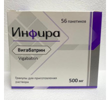 Инфира 500 мг 56 шт. (Вигабатрин) гранулы для приготовления раствора для приема внутрь пакетики (саше)