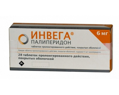 Инвега 6 мг 28 шт. (Палиперидон) таблетки пролонгированного действия
