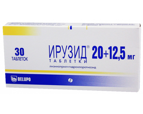 Ирузид 20 мг+12,5 мг