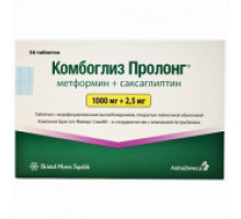 Комбоглиз Пролонг 1000мг+2,5мг 56шт