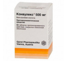 Конвулекс таблетки пролонгированные 500 мг 50 шт.