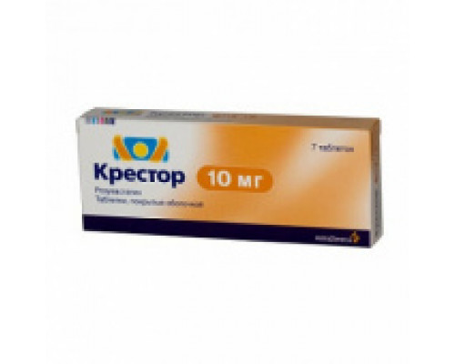 Крестор 10 мг 7 шт. таблетки