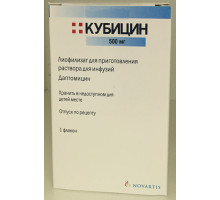 Кубицин лиофилизат 500 мг 1 шт.