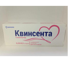 Квинсента раствор 0,25/ 0,5 мг/доза (Семаглутид) картридж в шприц-ручке 1,5 мл 1 шт.+ игла 6 шт.