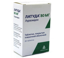 Латуда 80 мг 28 шт. (Луразидон) таблетки