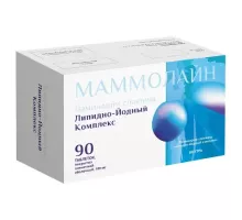Маммолайн 100 мг 90 шт. (Ламинарии слоевищ липидно-йодный комплекс)  блистер таблетки, покрытые пленочной оболочкой