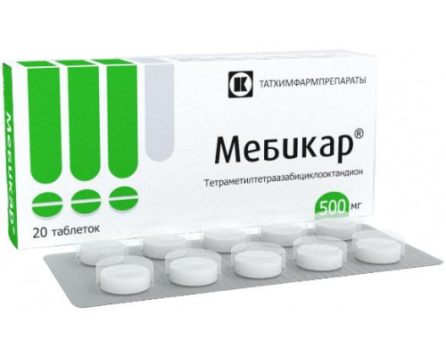 Мебикар 500 мг 20шт. таблетки 