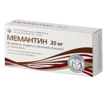 Мемантин 20 мг 90 шт. таблетки покрытые пленочной оболочкой