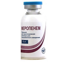 Меропенем 1 г 10 шт. порошок для приготовления раствора для инъекций