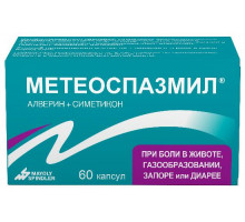 Метеоспазмил 60 мг+300 мг