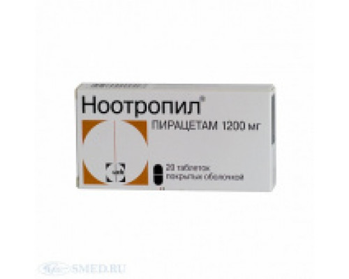 Ноотропил 1200 мг 20 шт. таблетки