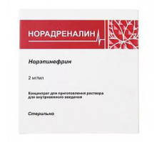 Норадреналин концентрат для раствора 2 мг/мл 4мл 10шт