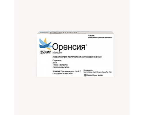 Оренсия 250 мг лиофилизат шприц