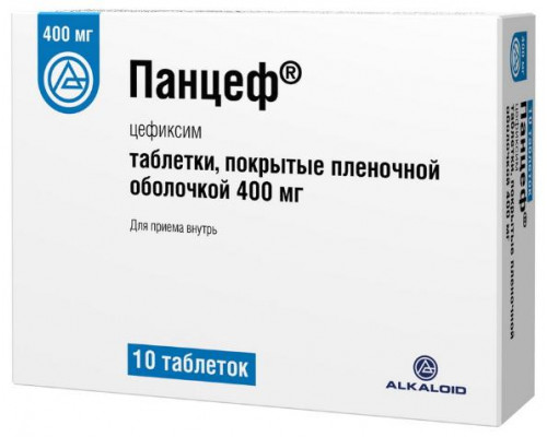 Панцеф 400 мг 10 шт. таблетки покрытые пленочной оболочкой 